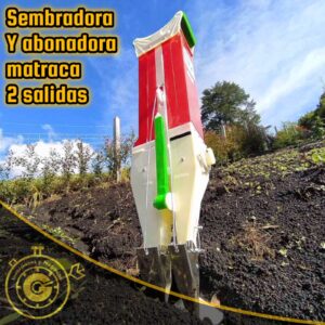 Sembradora Matraca de 2 salidas